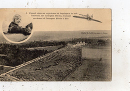 PEGOUD DANS SES EXPERIENCES DE LOOPINGS  RENVERSES SUR MONOPLAN BLERIOT AU-DESSUS DE L'AEROPARC BLERIOT  A BUC - Buc