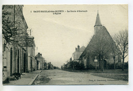 37 ST SAINT NICOLAS Des MOTETS Phot Chandamay 1- La Route D'Herbault Eglise Du Village 1920    /D01-2018 - Autres & Non Classés
