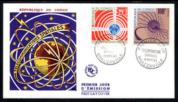 Congo - Brazzaville 1963 FDC Mi# 30-31 - Space Communications - Afrika