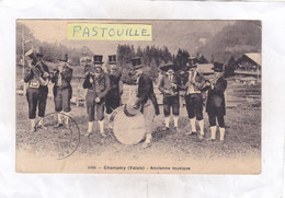 Delcampe - CPA :  14 X 9  -  CHAMPERY (Valais) -  Ancienne Musique - Champéry
