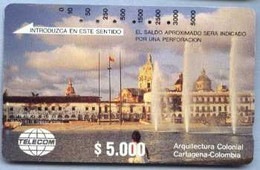 COLOMBIA : COLMT02 $5.000 Arquitectura Colonial USED - Kolumbien