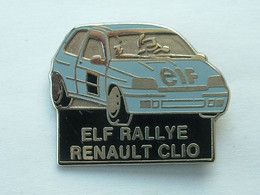 PIN'S ELF RALLYE  RENAULT CLIO - Renault