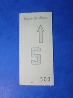 TICKET Métro Autobus RATP SNCF - PARIS - " S " SAMEDI - 2° Classe - Beige - TBE - Mundo