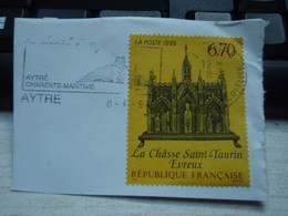 Timbre   Sur Fragment : 1995 La Châsse Saint-Taurin Évreux - TELLIER 2926. Oblitération : AYTRE - Other & Unclassified