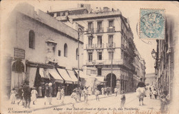 ALGER RUE BAB-EL-OUED ET EGLISE N.D. DES VICTOIRES - Algiers