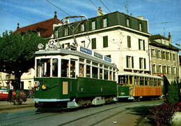 N° 9549 R -cpsm Tramway Composition Be 4/4 67 + Bi 363 -Suisse- - Strassenbahnen