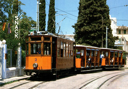 N° 9541 R -cpsm Tranvia De Soller à Port De Soller -Mallorca- - Strassenbahnen