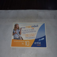 Bolivia-llego Mail Movil-(28)-(bs.10)-(2636612-0170382)-used Card+1card Prepiad Free - Bolivie