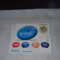 Bolivia-intel-pre-pago-(30)-(bs.10)-(4181542-1176041)-used Card+1card Prepiad Free - Bolivie