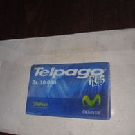 Bolivia-(Holograms-telpago)-(45)-(bs.10.000)-(835-525-1275)-used Card+1card Prepiad Free - Bolivia