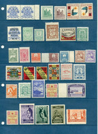 !!! PRIX FIXE : GUERRE D'ESPAGNE, LOT DE 35 VIGNETTES NEUVES */** - Spanish Civil War Labels