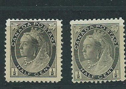 Canada Pair Shades   Mnh Sg150 Sg 150 Shades Grey And Black Both Mnh - Other & Unclassified
