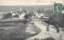 PIE.T. J-M-21-049 : METTRAY. LE PASSAGE A NIVEAU DE LA LIGNE DE CHEMIN DE FER - Mettray