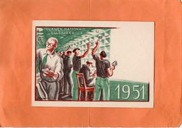 LA POSTE ( JOURNEE Du TIMBRE )   1951  Achat Immédiat - Poste & Facteurs