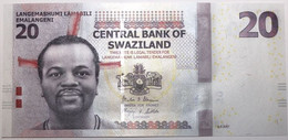 Swaziland - 20 Emalangeni - 2017 - PICK 37c - NEUF - Swaziland