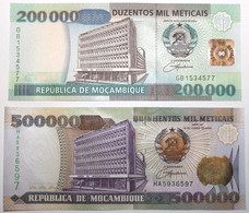 Mozambique - 200000 & 500000 Meticais - 2003 - PICK 141/142 - NEUF - Mozambique