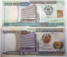 Mozambique - 200000 & 500000 Meticais - 2003 - PICK 141/142 - NEUF - Mozambique