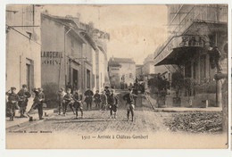 CPA-  MARSEILLE --ARRIVEE A CHATEAU GOMBERT//CIRCULEE-19/8/1910 TRES ANIMEE TBE - Non Classés