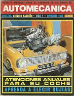 Revista Automecánica Nº 7. Noviembre 1969. Automec-7 - Autres & Non Classés