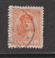 Gd DUCHE DE LUXEMBOURS  (Y&T) 1921/22 - N°107  *Gd Duchesse Charlotte *    20c. Obli () - 1921-27 Charlotte De Face