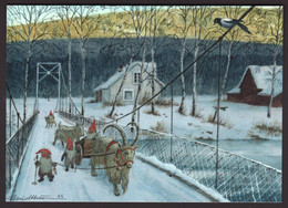Elves - Gnomes - Brownies With Goats Walking On The Bridge - Kjell E. Midthun - Andere