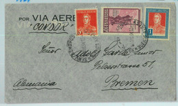 93840  - ARGENTINA - POSTAL HISTORY -  Cover To GERMANY Via CONDOR  1934 - Covers & Documents