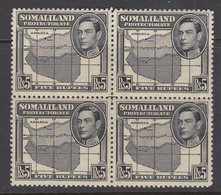 Somaliland Protectorate, Scott 95 (SG 104), MNH Block Of Four - Somaliland (Protectorate ...-1959)