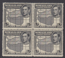 Somaliland Protectorate, Scott 95 (SG 104), MNH Block Of Four - Somalilandia (Protectorado ...-1959)