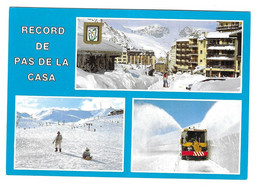 PAS DE LA CASA ANDORRA 1989 - VILLE, PISTE DE SKI, CAMION - FLAMME SKIEUR, SOLEIL, REVOLUTION FRANCAISE 1989, A VOIR - Covers & Documents