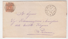 Cover Lettera Annullo A Barre-Viaggiata Italy Italia - Andere & Zonder Classificatie