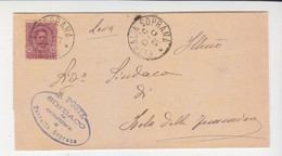 Cover Lettera Affr.Umberto-Viaggiata Italy Italia - Other & Unclassified