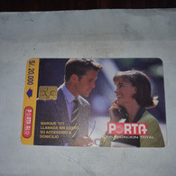 Ecuador-porta Cdmunicacion-(4)-(s/.20.000)-(807BF55)-(lokking Out Side)-used Card+1card Prepiad Free - Equateur