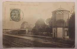 Carte Postale Montmédy Bas Intérieur De La Gare Et Prise D'eau 1907 - Montmedy
