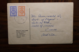 Turquie 1968 Türkei Air Mail Cover Enveloppe Recommandé Par Avion Allemagne Turkiye Izmir Université - Briefe U. Dokumente