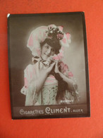 Photo CHROMO EROTIQUE FEMME Tabac Cigares Cigarettes CLIMENT ALGER Algerie 1905 - BERTHY - Climent
