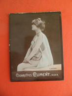 Photo CHROMO EROTIQUE FEMME Tabac Cigares Cigarettes CLIMENT ALGER Algerie 1906 - LHERY - Climent