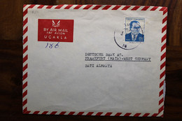 1973 Turquie Türkei Air Mail Cover Enveloppe Par Avion Allemagne Seul Solo - Brieven En Documenten