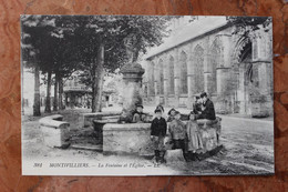 MONTIVILLERS (76) LA FONTAINE ET L'EGLISE - Montivilliers