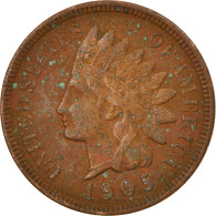 Monnaie, États-Unis, Indian Head Cent, Cent, 1905, U.S. Mint, Philadelphie - 1859-1909: Indian Head