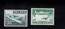 1201643524 1959  SCOTT C30 - C31 (XX)  POSTFRIS  MINT NEVER HINGED EINWANDFREI - AERPLANES - Poste Aérienne