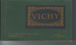 03 - VICHY - Beau Carnet Complet Peu Courant De 24 Vues Détachables - Vichy