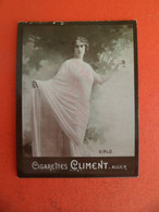 Photo CHROMO Erotique Femme Tabac Gigares Cigarettes Climent - 1906 - MITZI DALTI - Climent