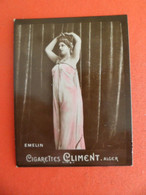 Photo CHROMO Erotique Femme Tabac Gigares Cigarettes Climent - 1906 - EMELIN - Climent