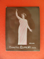 Photo CHROMO Erotique Femme Tabac Gigares Cigarettes Climent - 1906 - DELNA - Climent