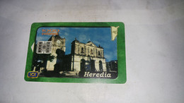 Costa Rica-heredia-(34)-(0004612214)-(1000colones)-(tirage-400.000)-used Card+card Gift Free - Costa Rica