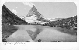 Zermatt Riffelsee Und Matterhorn Cervin VS Valais Suisse Schweiz Svizzera Très Belle Litho Carte Comme Neuve Ed Wehrli - Zermatt