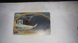 Costa Rica-habilidad-(36)-(0003518899)-(2000colones)-(tirage-400.000)-used Card+card Gift Free - Costa Rica