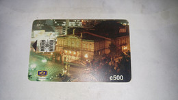 Costa Rica-centenario Teatro-(39)-(0002070799)-(500colones)-(tirage-100.000)-used Card+card Gift Free - Costa Rica