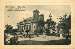 Thionville * Diedenhofen * Promenade Et église Catholique * Jardin Parc - Thionville