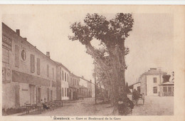 CPA  84 MONTEUX GARE ET BOULEVARD - Monteux